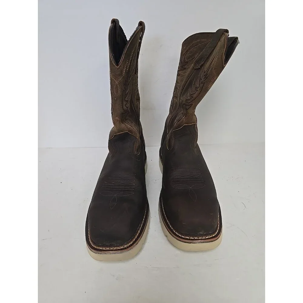 Thorogood Men's 11 "Steel Toe Western Wellington 804-4331 (U.S.A.) Brown 9.5 2E - Picture 6 of 7